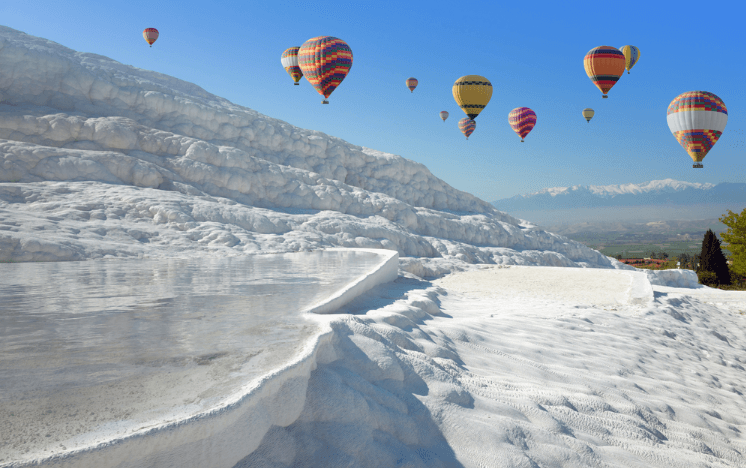 Pamukkale Tour with Hot Air Balloon Flight from Belek